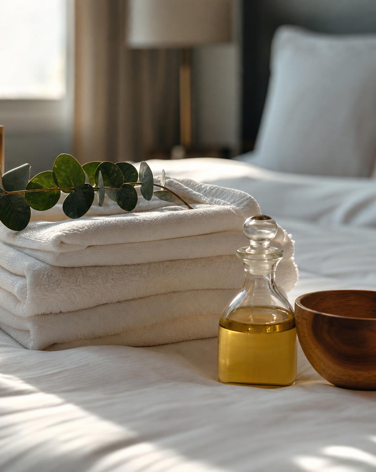 Praticienne réalisant un massage du dos avec des huiles